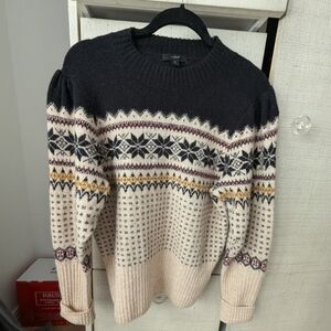 Euc worn once JCrew fairisle sweater